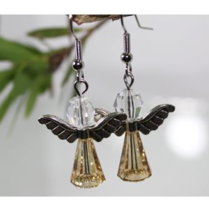 Crystal Angel / Artemis Earring - Golden Shadow