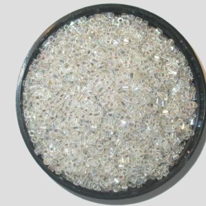8/0 2 Cut - Crystal Silverlined AB - Price per gram