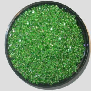 8/0 2 Cut - Green Silverlined AB - Price per gram