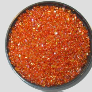 8/0 2 Cut - Orange Silverlined AB - Price per gram