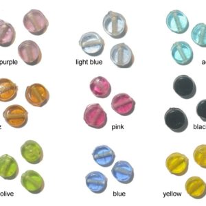 Flat Coin - 6mm - Assorted Colours
