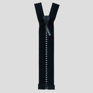 Zipper - 15cm - Open Ended - Standard Tag - Black