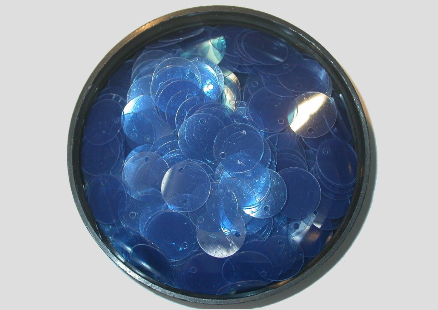 Flat Blue Transparent Price per gram Bead, Trimming & Craft Co