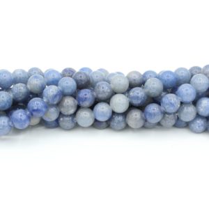 Blue Spot Stone - 10mm Round - 39cm Strand