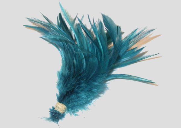 Feather Bunch - 110mm - Capri Blue