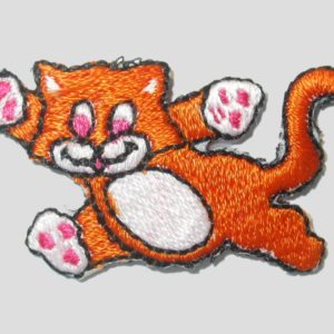Crazy Cat - Orange - 48 x 25mm