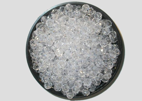 Faceted - 6mm - Crystal - Price per piece