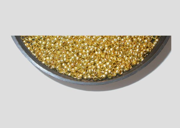 Crimp - 2mm - Grated - A Quality - Ant Gold