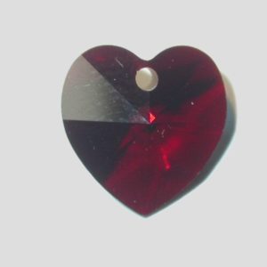 Heart - 10.3mm - Garnet AB
