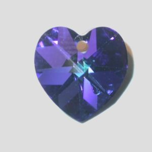 Heart - 10.3mm - Heliotrope