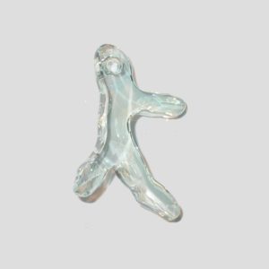 Coral Pendant - 30mm - Lt Azure Moonlight