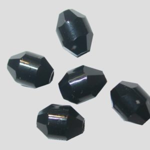Oval - 5.3 x 4mm - Jet