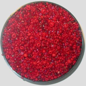 Czech made seed bead mix - Red - Price per gram