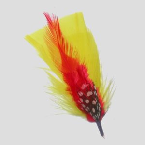 Feather Cluster - Yellow - 90mm