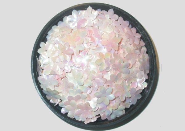 Flower - 6 Petal - 15mm - Pink Opaque - Price per gram