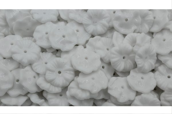 16mm - Flower Base - White