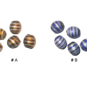 Foiled Outer Oval - 18mm - Assorted Colours