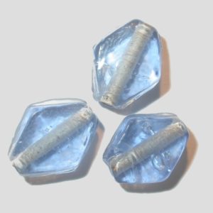 Flat Diamond Shape - 10mm - Light Blue