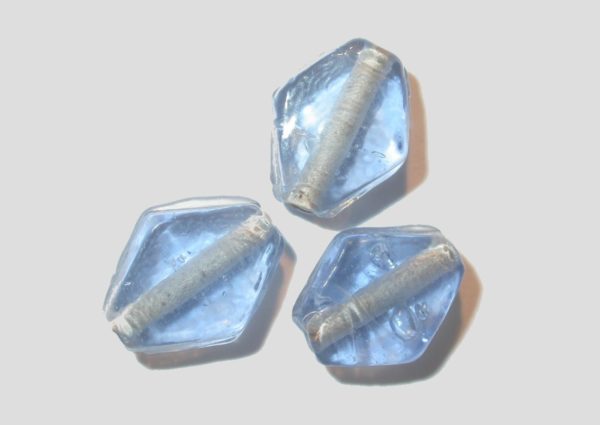 Flat Diamond Shape - 10mm - Light Blue