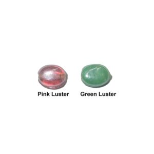 Luster Coated - 10 x 8mm Flat Oval