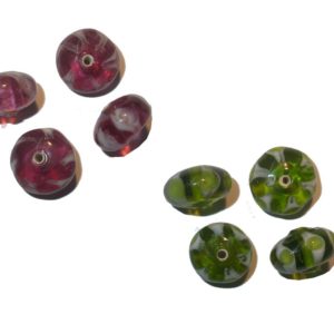 15 x 9mm Patterned Spacer - Assorted Colours