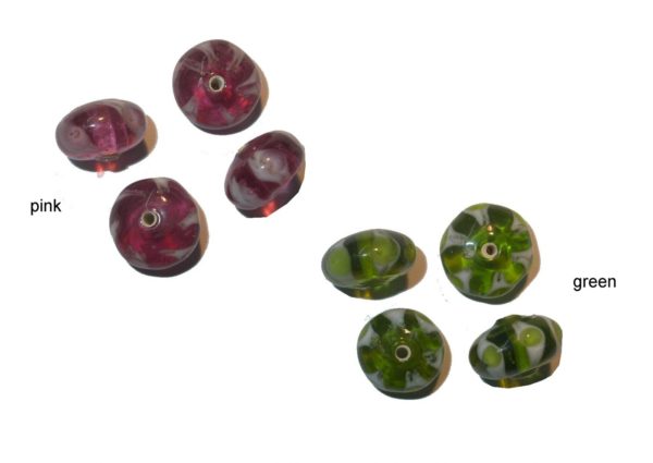 15 x 9mm Patterned Spacer - Assorted Colours