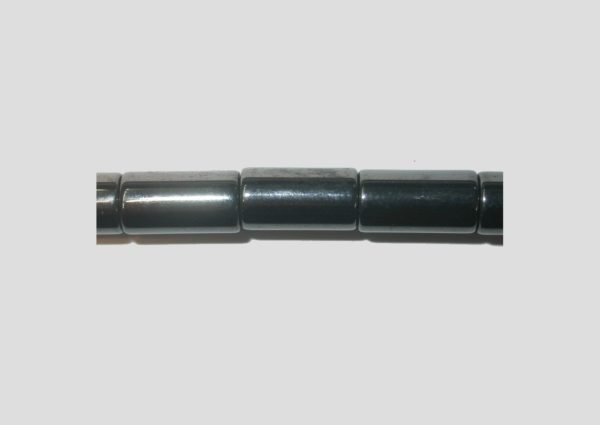 Hematite - Magnetic - 12 x 7mm Barrel - 40cm Strand