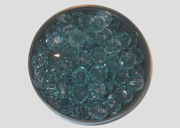 Faceted - 12mm - Blue - Price per piece