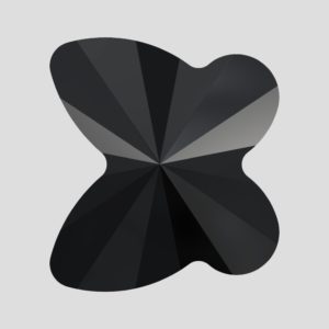 Butterfly - 6mm - Jet