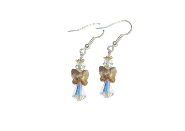 Crystal Angel / Halo Earring - Large - Assorted Colours