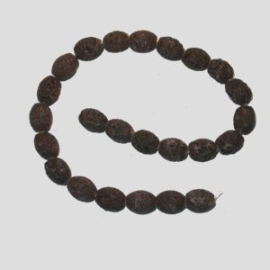 Lava Stone - Brown - 16 x 14mm Oval