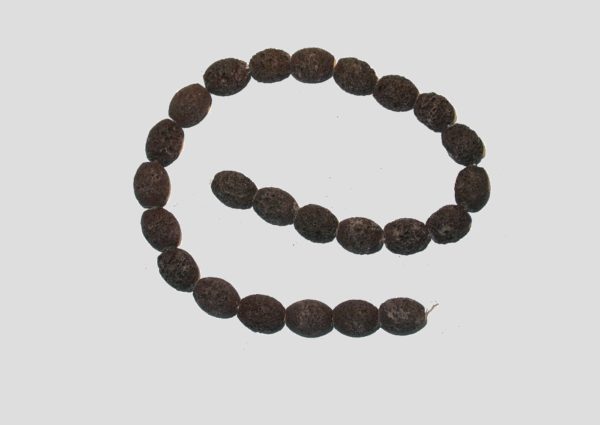 Lava Stone - Brown - 16 x 14mm Oval