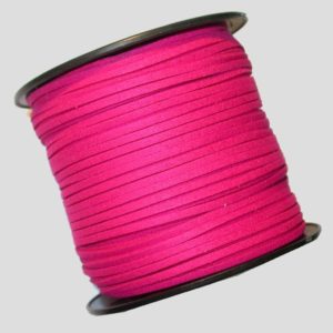 Faux Suede - 3mm - Hot Pink - Price per Meter