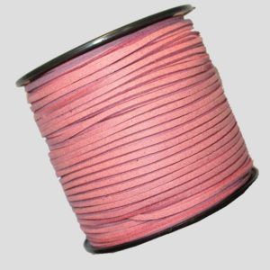 Faux Suede - 3mm - Light Pink - Price per Meter