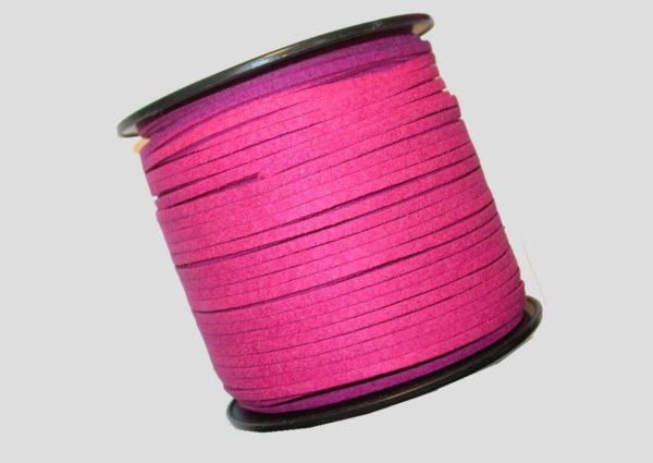 Faux Suede - 3mm - Pink - Price per Meter