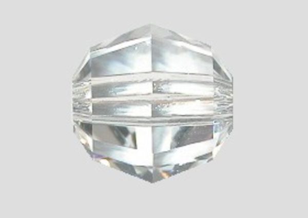 Lead Free - 14mm Round Faceted - Clear
