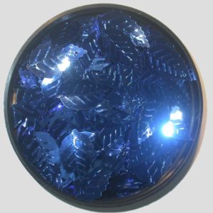 Leaf - 24mm - Blue Metallic - Price per gram