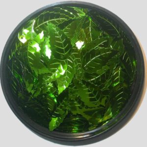 Leaf - 24mm - Green Metallic - Price per gram