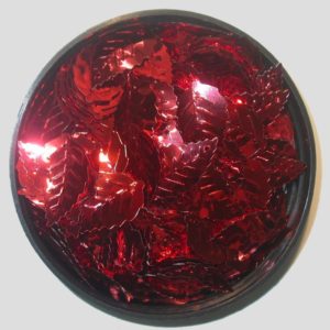 Leaf - 24mm - Red Metallic - Price per gram