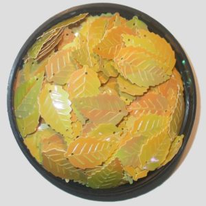 Leaf - 24mm - Yellow Opaque - Price per gram