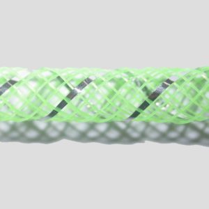 Nylon Mesh Tubing - Hollow - 4mm - Lime - Price per meter