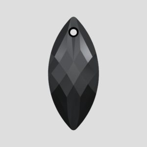 Navette Pendant - 30 x 14mm - Jet