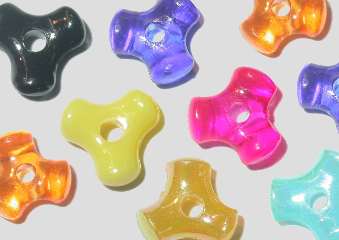 Tri Bead 10mm Mix Bead, Trimming & Craft Co