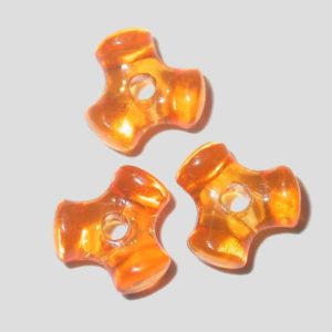 Tri Bead - 10mm - Orange