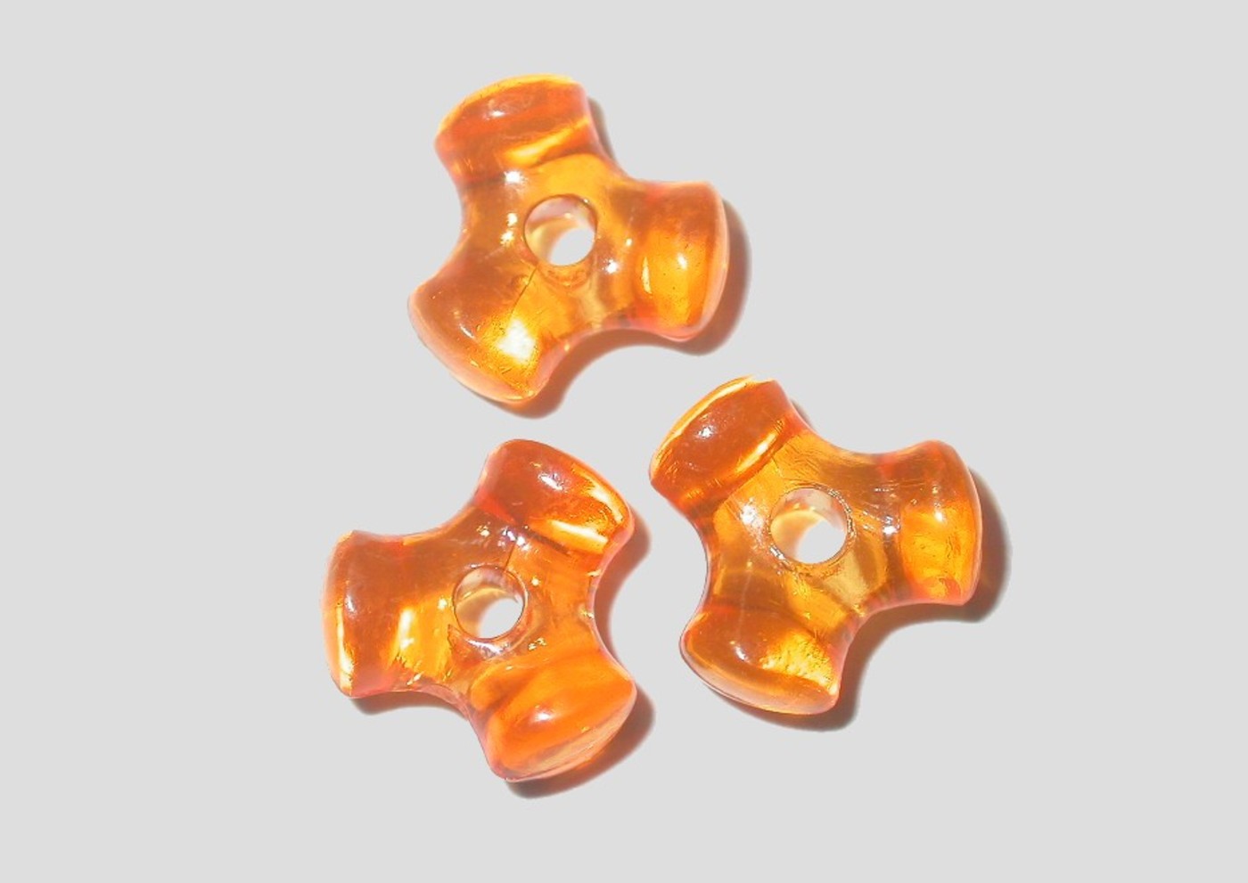 Tri Bead 10mm Orange Bead, Trimming & Craft Co