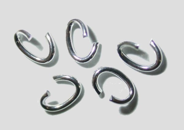 Oval Jump Ring - 6mm - Silver - Price per gram