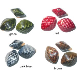 Tortoise Shell Bead - 35 x 30mm - Assorted Colours