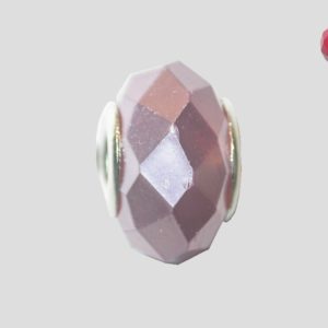 Shell Based Faceted Bead - 14mm - Mauve