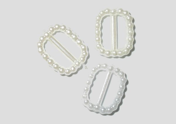 Buckle - Pearl - 12 x 10mm