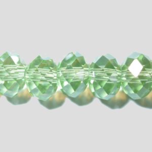Rondelle - Faceted - 6 x 4mm - Peridot - 40cm Strand